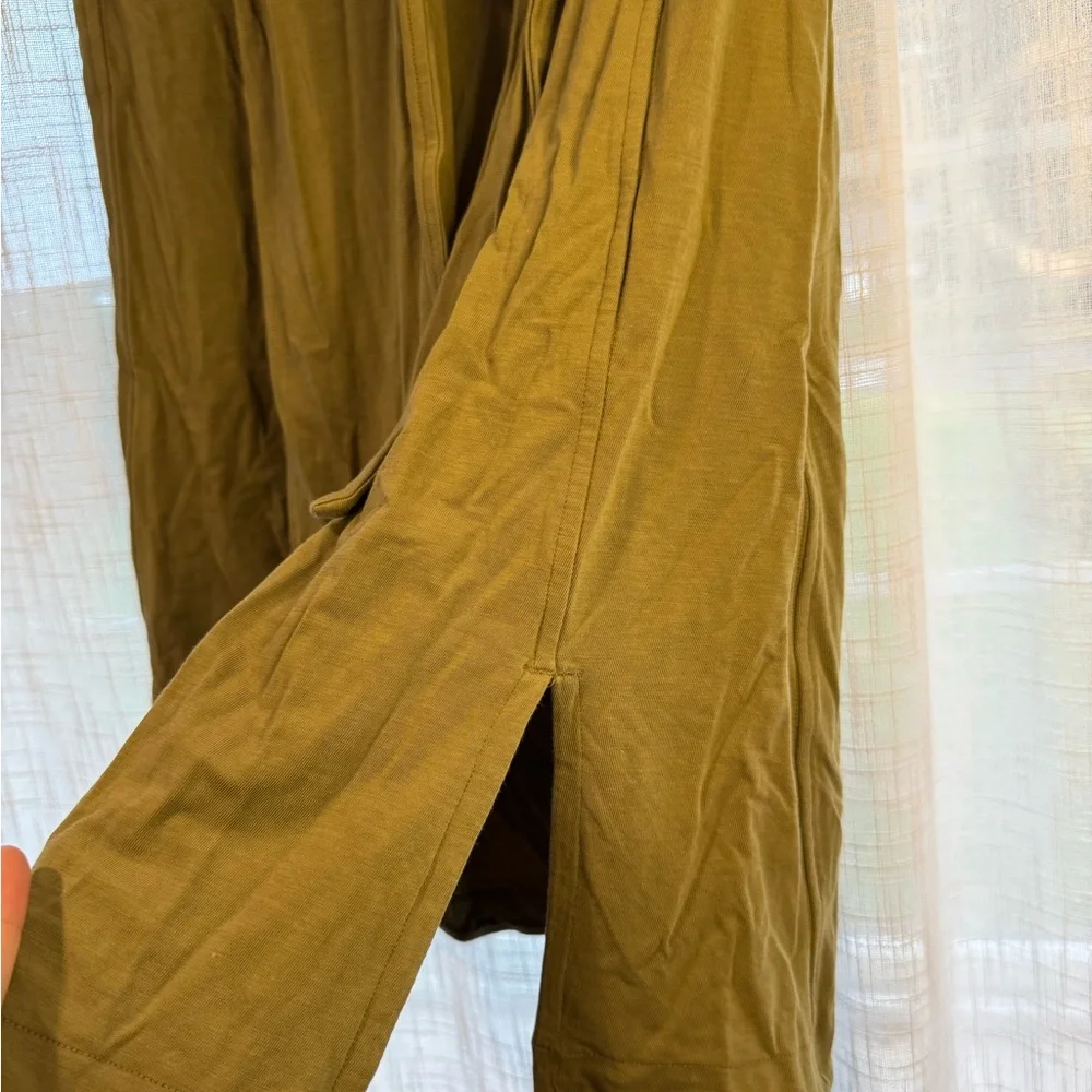 Lululemon Athletica Cotton wrap tie t-shirt dress green W1DWHS - Picture 3 of 11